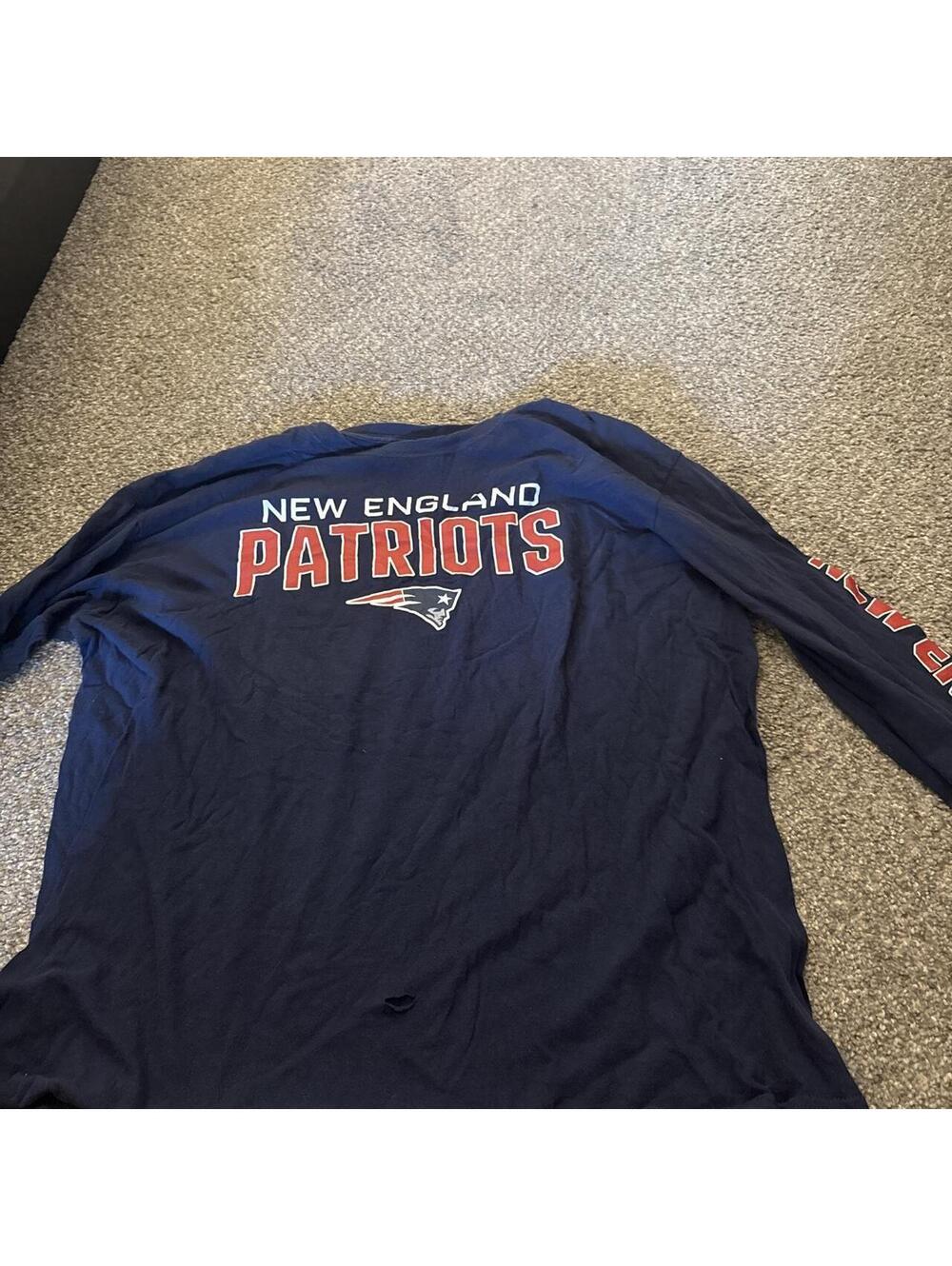 NFL Men's Navy and Blue Tshirt